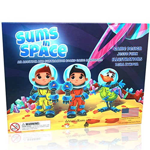 Book Cover Sums in Space - An Addition & Subtraction Math Game for Kids