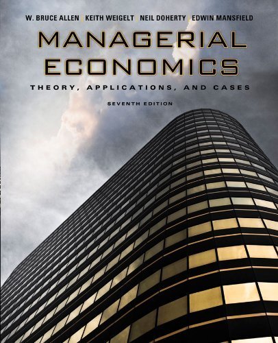 Managerial Economics: Theory, Applications, and Cases by Edwin Mansfield (2009-04-27)