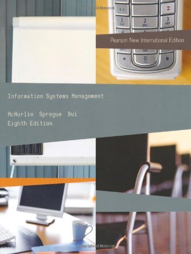 Information Systems Management by Barbara McNurlin (2013-08-06)