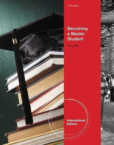 Becoming a Master Student by Dave Ellis (2012-01-12)
