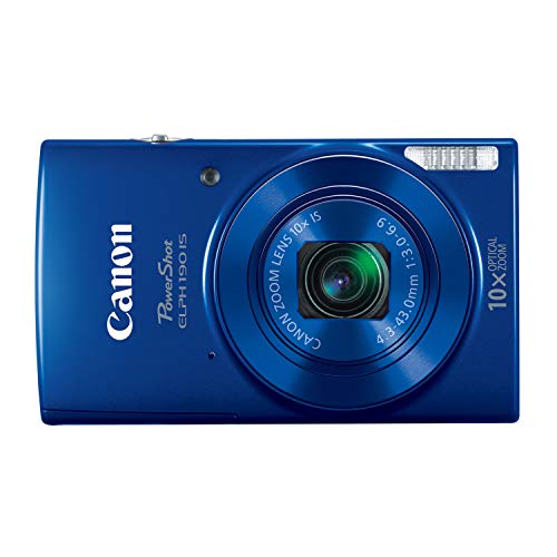 Canon PowerShot ELPH 190 Digital Camera w/ 10x Optical Zoom and Image Stabilization - Wi-Fi & NFC Enabled (Blue)