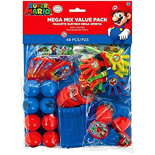 Book Cover Super Mario Brothers™ Mega Mix Value Pack Favors, Party Favor