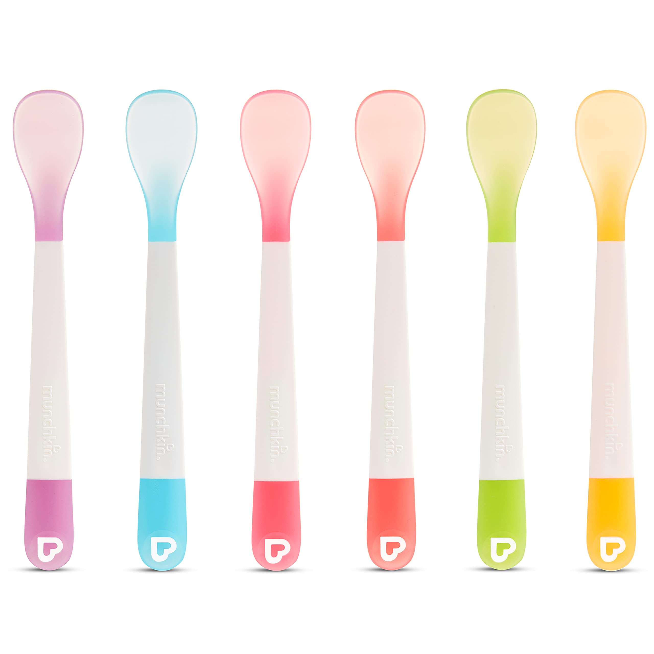 Book Cover Munchkin® Lift™ Infant Spoons, Multicolored, 6 Pack 6 Count (Pack of 1)