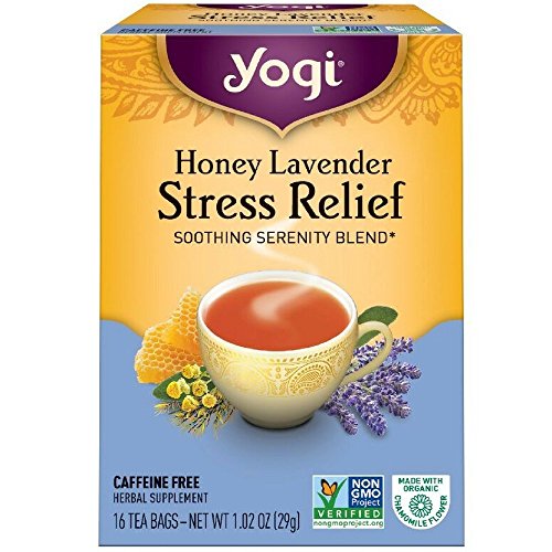 Book Cover Yogi Tea Herbal Stress Relief, Honey Lavender 16 ea ( pack of 2)