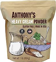 Book Cover Anthony's Heavy Cream Powder, 1lb, Batch Tested Gluten Free, No Fillers or Preservatives, Keto Friendly, Product of USA