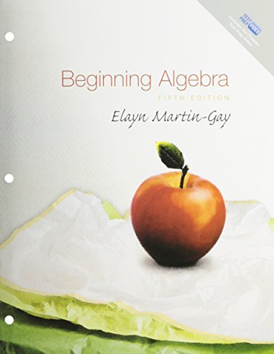 Beginning Algebra, A La Carte Plus (5th Edition) by Elayn Martin-Gay (2008-12-24)