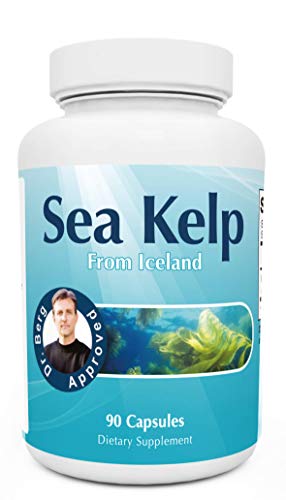 Book Cover Dr. Berg's Icelandic Sea Kelp Supplement - Pure Healthy Icelandic Sea Kelp - Thyroid-Healthy Support - Natural Iodine & Sea Nutrients - 90 Capsules
