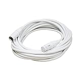 Audio2000'S E80125 25-Feet XLR Female to XLR Male White-Color Audio/Recording/Stage/Microphone Cable (Length of White Cable: 25-Feet)