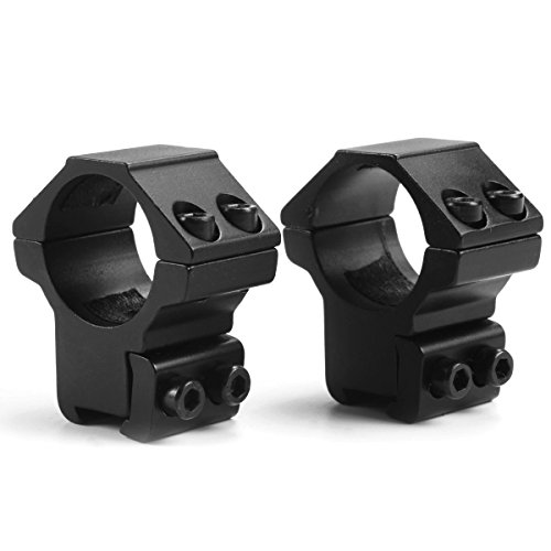 Mizugiwa 1 Inch Scope Mount Rings Medium Profile for 11mm Dovetail Rails 2-Piece