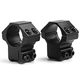 MIZUGIWA 1 Inch Scope Mount Rings Medium Profile for 11mm Dovetail Rails 2-Piece