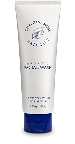Christina Moss Naturals Facial Wash, Organic and 100% Natural Face Cleanser. Skin Clearing Soap, Anti Blemish, Fights Acne, Non Drying, Non Oily. No Harmful Chemicals. For Women and Men