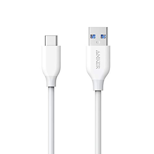 Anker USB C Cable, Powerline USB 3.0 to USB C Charger Cable (3ft) with 56k Ohm Pull-up Resistor for Samsung Galaxy Note 8, S8, S8+, S9, Oculus Quest, Sony XZ, LG V20 G5 G6, HTC 10 (White)