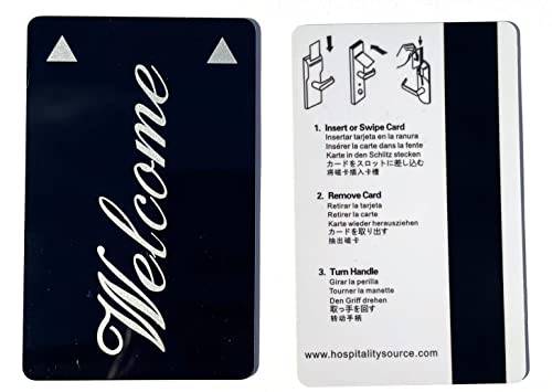 Hospitality Source "Welcome" Magnetic Hotel Room Keys. Case of 500. Works with All LOCO Lock Systems