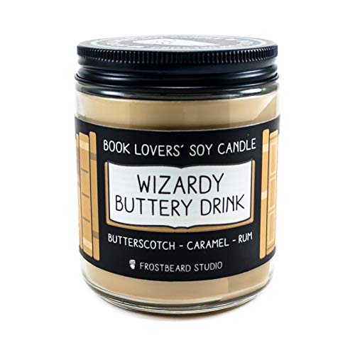 Wizardy Buttery Drink - Book Lovers' Soy Candle - 8oz Jar