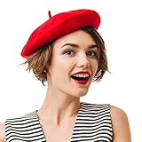 Kangaroo French Beret Hat for Women & Men – Classic Wool Blend Artist Cap for Winter, Fall & Cosplay – Unisex Parisian Style Painter Hat for Costume Parties, Photoshoots & Easter Costume Apparel