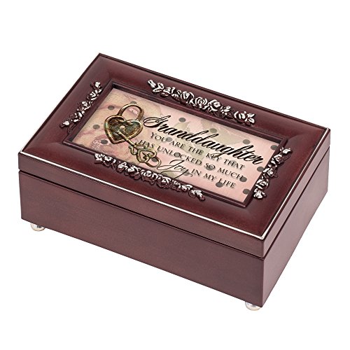 Granddaughter Joy Rosewood Jewelry Music Box Plays You are my Sunshine