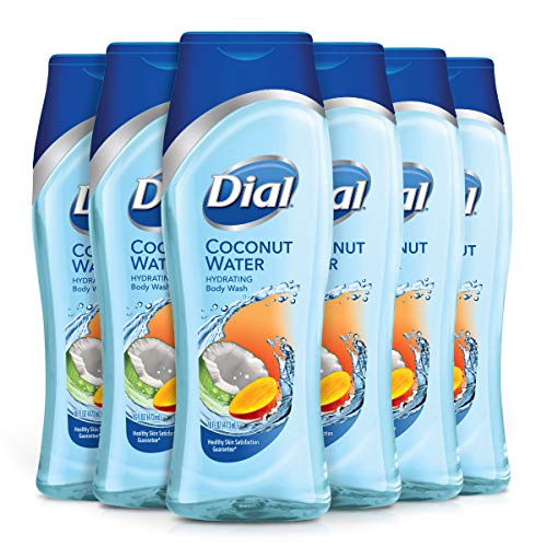 Dial Body Wash, Coconut Water & Mango, 16 Ounces (Pack of 6)