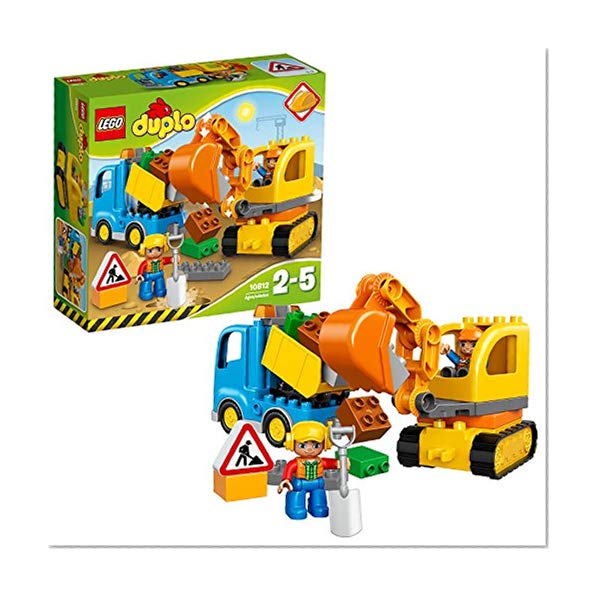 LEGO DUPLO Ma ville - Le camion et la pelleteuse - 10812 - Jeu de construction