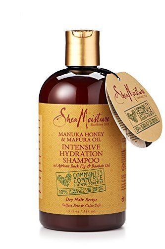 Shea Moisture Manuka Honey & Mafura Oil Intensive Hydration Shampoo with African Rock Fig & Baobab Oil 13 oz by Shea Moisture