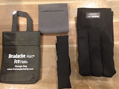 Headache Hat Ice Halo Combo Pack (L/XL) Black