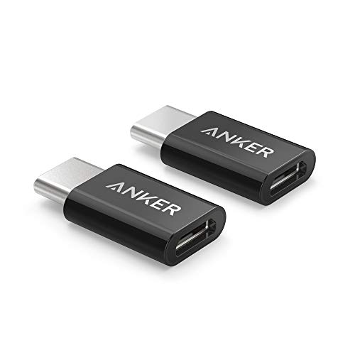 Book Cover [2 in 1 Pack] Anker USB-C (Male) to Micro USB (Female) Adapter, Allows Micro USB to USB-C Data Transfer, Uses 56K Resistor, Works with Galaxy S8, S8+, S9, MacBook, iPad Pro 2018, LG V20 G5 G6 and More