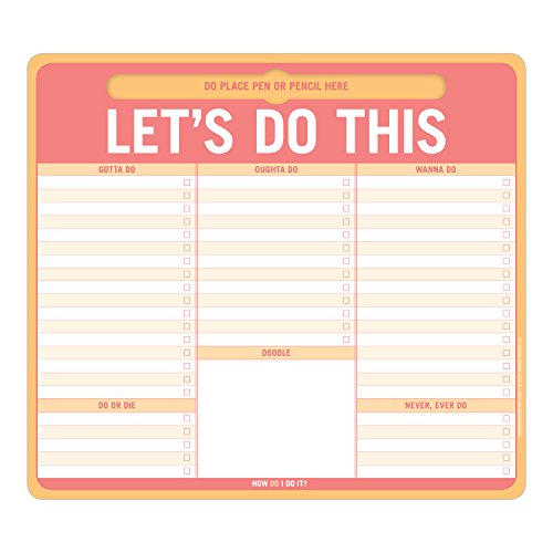 Knock Knock Let's Do This Paper Mousepad with Pen Holder (12613)