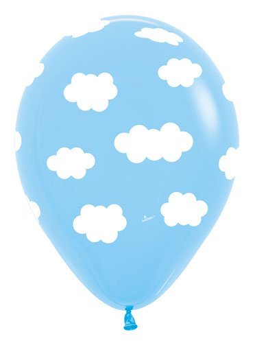 Book Cover Clouds Latex Balloons - Bag of 10 Size 11 inches Air or Helium Fill