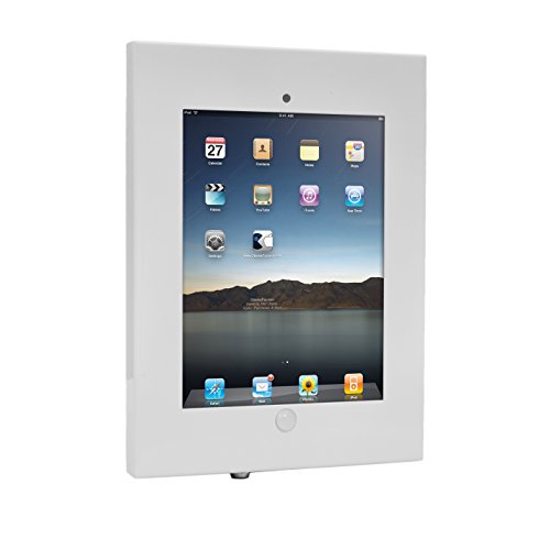 Anti-Theft Tablet Security Case Holder - 11 Inch Metal Heavy Duty Vesa Wall Mount Tablet Kiosk w/Lock and Key, Landscape/Portrait Mounting, for iPad 2, 3, 4, Air, Air 2 Tablets - Pyle PSPADLKW08W