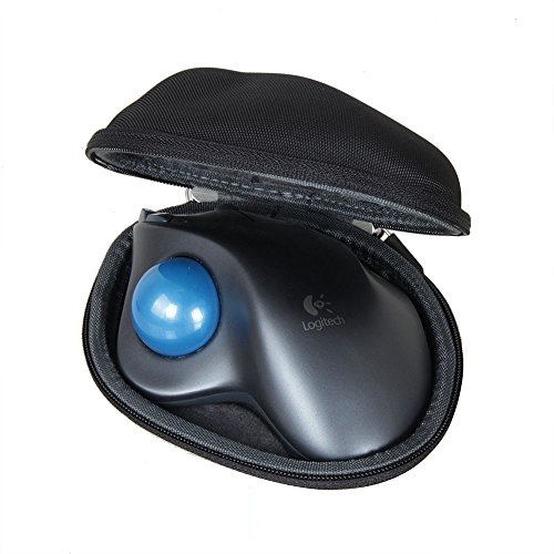 Book Cover Hermitshell Hard Travel Case for Logitech M570 Wireless Trackball (Nylon)