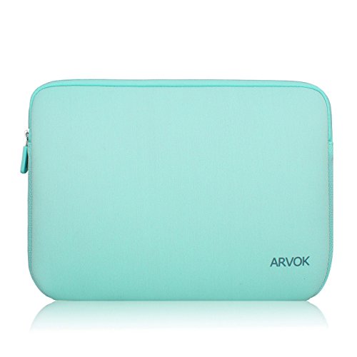 Arvok 11-12 Inch Laptop Sleeve Multi-Color & Size Choices Case/Water-Resistant Neoprene Notebook Computer Pocket Tablet Briefcase Carrying Bag/Pouch Skin Cover for Acer/Asus/Dell/Lenovo, Light Green