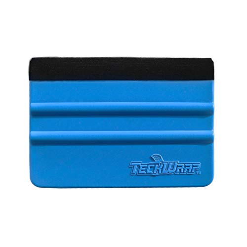 TECKWRAP Felt Edge Vinyl Plastic Car Squeegee 4-inch Scraper Decal Applicator Tool
