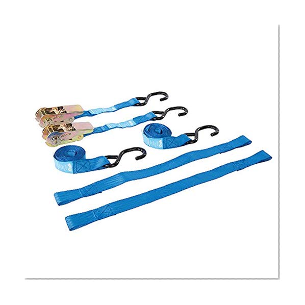 Silverline 285155 Sangle à cliquet 4 pièces pour Moto classé 350 kg, capacité 700 kg