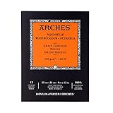 Arches Watercolor Paper 140 lb. Rough 12 Sheet Pad 9x12"