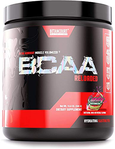 Betancourt Nutrition BCAA Reloaded Intra Workout Muscle Volumizer | Hydrating Electrolytes | Muscle Growth & Recovery | 30 Servings (Candy Watermelon)