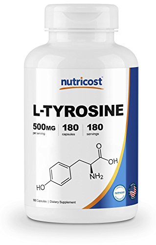 Nutricost L-Tyrosine 500mg, 180 Capsules