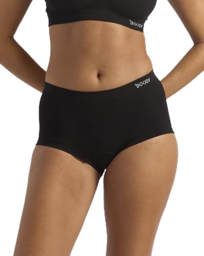 Boody Body EcoWear Womenâ€™s Boyleg Brief Boyshorts, Full Coverage Low Rise, Soft Breathable Panties, Bamboo Viscose
