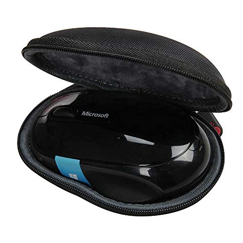 For Microsoft Sculpt Comfort Bluetooth Wireless Mobile Mouse H3S-00003 Travel EVA Hard Protective Case Carrying Pouch Cover Bag Compact sizes by Hermitshell