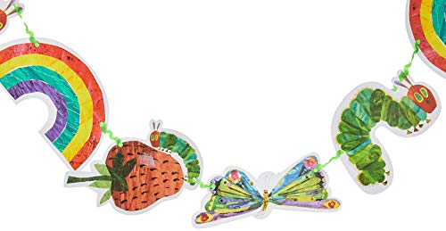 Book Cover Talking Tables The Very Hungry Caterpillar Garland, 10 Ft, Multicolor