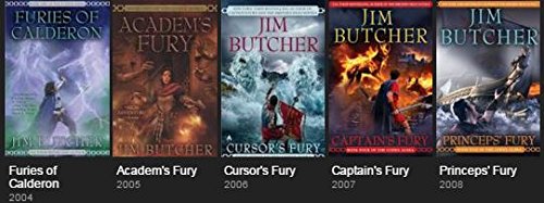 Codex Alera Series 5 Book Collection, Jim Butcher, Volumes 1-5 (Furies of Calderon / Academ's Fury / Cursor's Fury / Captain's Fury / Princep's Fury