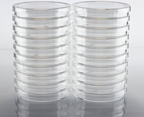 Book Cover EZ Bioresearch Sterile 100 mm X 15 mm Petri Dish with Lid, vented, 2 x Pack of 10