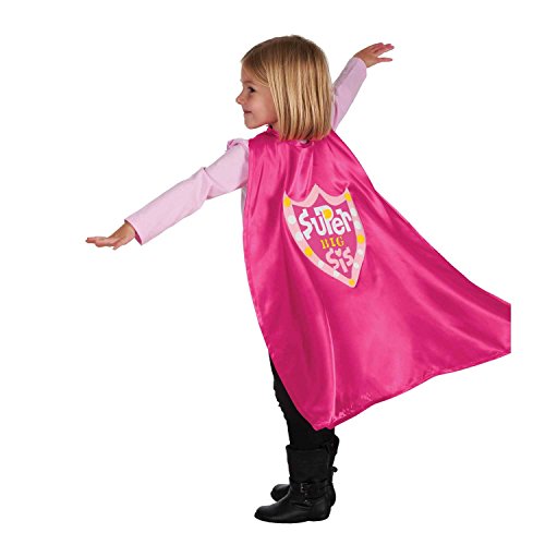 Book Cover C.R. Gibson Pink 'Big Sister' Cape Children's Costume, 3pc, 22'' L