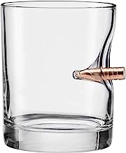 The Original BenShot Bullet Rocks Glass with Real 0.308 Bullet | Made in the USA