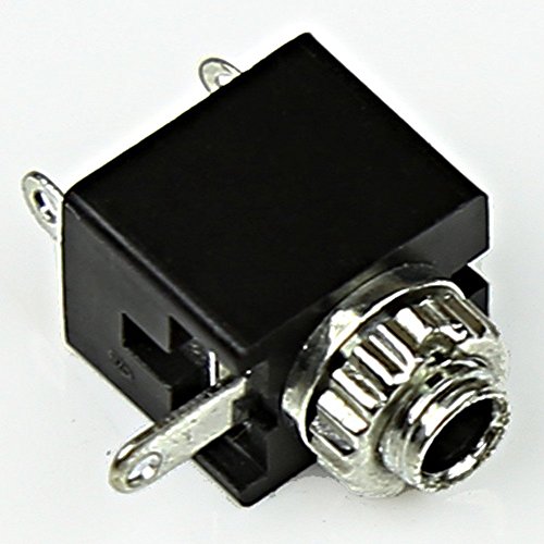 CESS 2.5mm Female Mono TS Socket with Switch PCB Panel Mount (4 Pack)