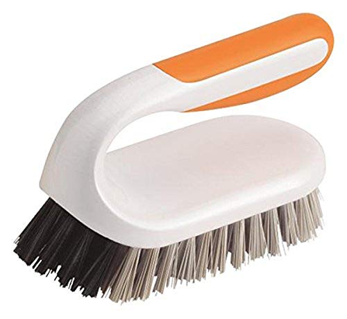 Bissell Smart Details Heavy Duty Household Ktichen Bathroom Scrub Brush, 1758, Orange/White