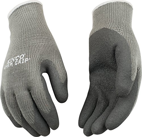 Kinco - Women's Frost Breaker Heavy Thermal Work Gloves, Warm 7-Gauge Acryllic Knit Shell, Crinkle Latex Palm Grip, Fitted Knit Wrist, (Style No. 1789)