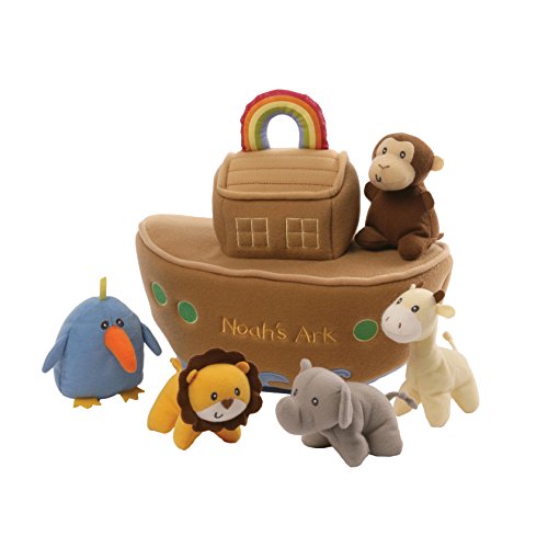 GUND Baby Noah's Ark Playset Stuffed Plush, 6 pieces, 11"