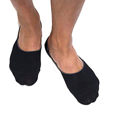 Thirty48 Men's No Show Socks Non-Slip Silicon Grip Moisture Wicking Low Cut Invisible Casual Socks
