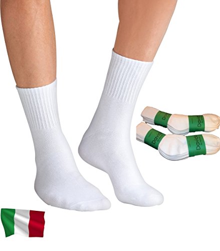 Davido Mens Socks crew made in italy 100% cotton 8 pairs