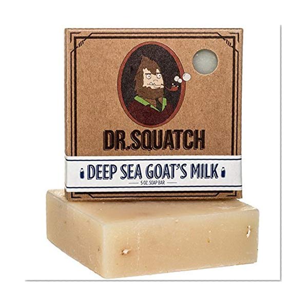 Deep Sea Goat's Milk Soap – Oatmeal Goat Milk Soap Bar for Dry Skin and Eczema – Exfoliating and Moisturizing with Organic Oils by Dr. Squatch