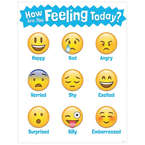 Book Cover Creative Teaching Press Chart How are You Feeling Today? Emoji Chart (5385), Multi